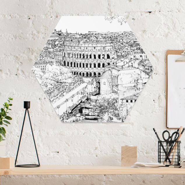 Tableaux moderne Étude de la ville - Rome