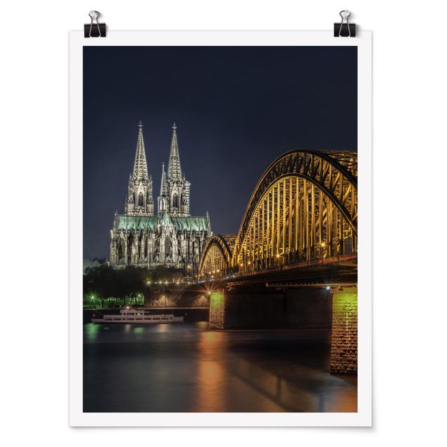 Tableau ville du monde Cathédrale de Cologne