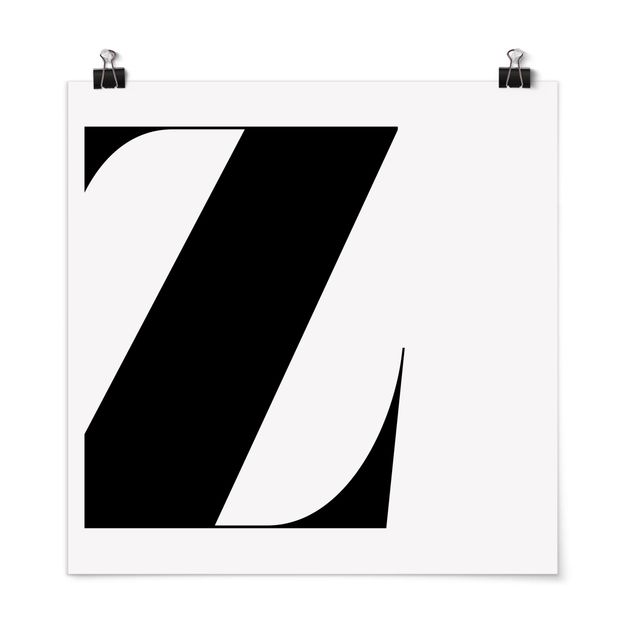 Tableau moderne Lettre Antiqua Z