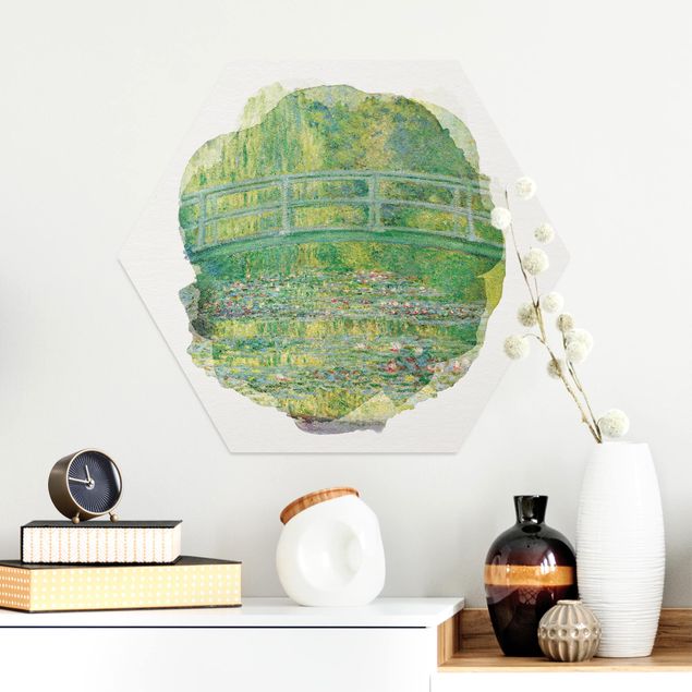 Déco mur cuisine Aquarelles - Claude Monet - Pont Japonais