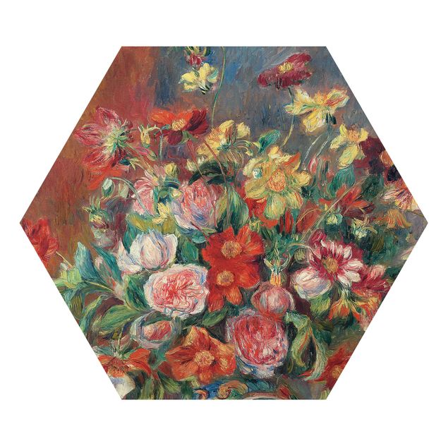 tableaux floraux Auguste Renoir - Vase à fleurs