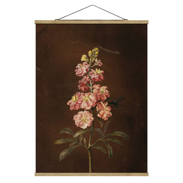 Tableau fleurs Barbara Regina Dietzsch - Une giroflée rose pâle