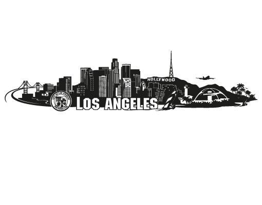 Stickers muraux ville No.FB103 Los Angeles Skyline