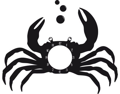 Décorations cuisine Horloge No.JS35 Crabe