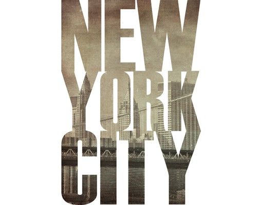 Stickers muraux avec noms de villes No.JS52 New York City