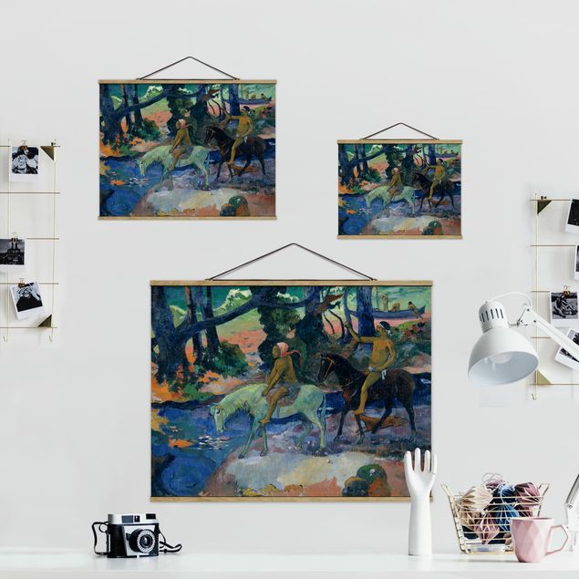 Cadre animaux Paul Gauguin - L'évasion, le gué