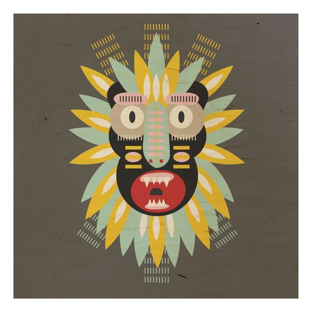 Tableaux de Muah Collage masque ethnique - King Kong
