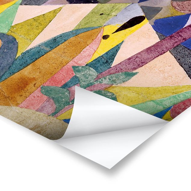 Tableaux multicolore Paul Klee - Paysage tropical doux