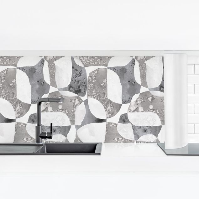 Revêtement mural cuisine - Living Stones Pattern In Grey
