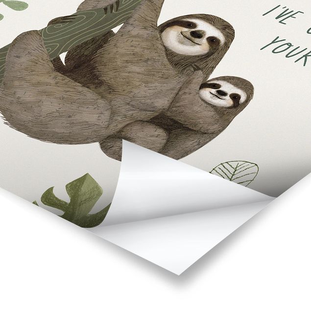Affiche déco Sloth Sayings - Back
