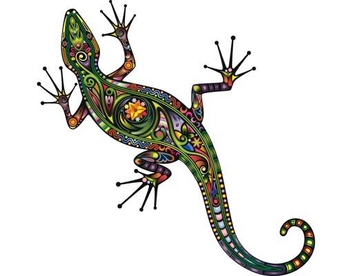 Stickers fenêtre animaux Motif avec gecko