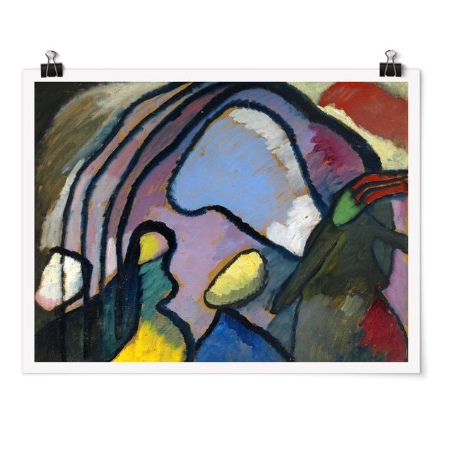 Tableaux modernes Wassily Kandinsky - Étude pour l'improvisation 10