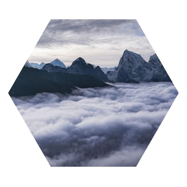 Tableau deco nature Mer de nuages dans l'Himalaya