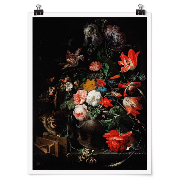 Tableaux moderne Abraham Mignon - Le Bouquet Renversé