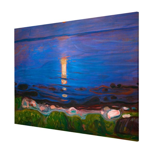 Tableaux mer Edvard Munch - Nuit d'été au bord de la plage