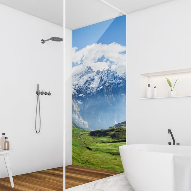Revêtement mural de douche - Swiss Alpine Panorama