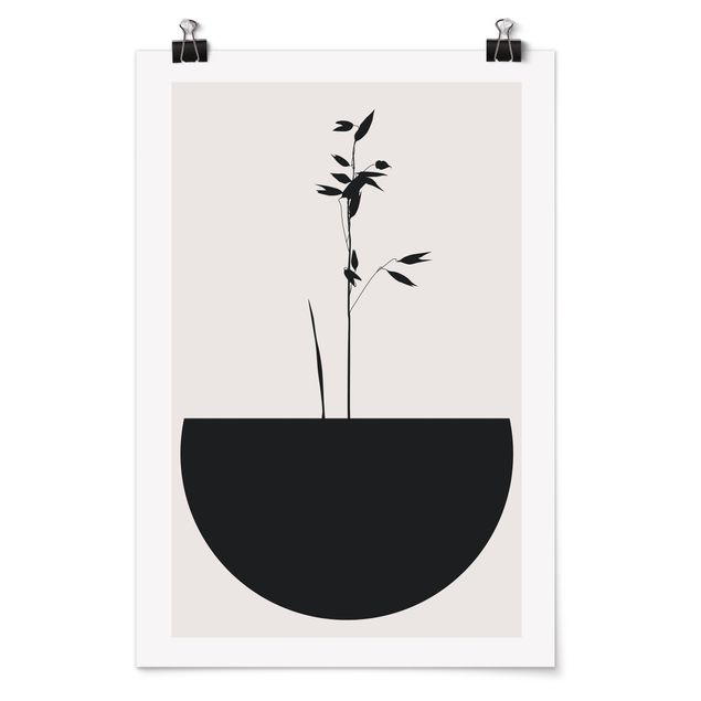 Posters fleurs Monde des Plantes Graphiques - Pousse Délicate