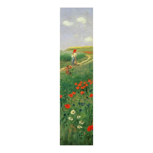 Décoration artistique Pál Szinyei-Merse - Paysage d'été avec un coquelicot en fleur