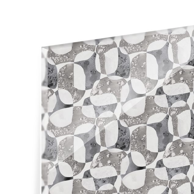 Fonds de hotte - Living Stones Pattern In Grey - Format paysage 3:2