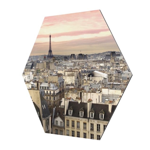 Tableau hexagonal Paris de près