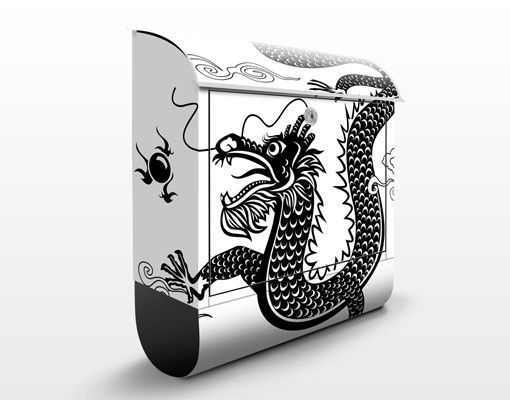 Boite aux lettres vintage Dragon asiatique