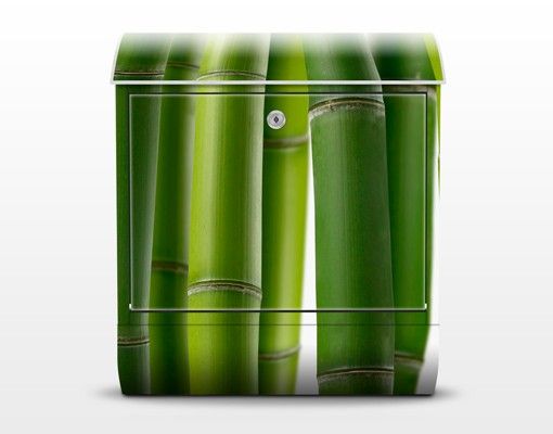 Boites aux lettres avec paysage Plantes de bambou