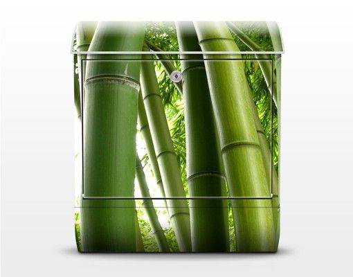 Boite aux lettres verte Bambous No.1