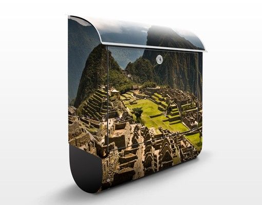 Boites aux lettres avec paysage Machu Picchu