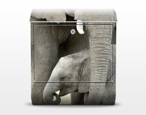 Boite au lettre grise Elephant Love