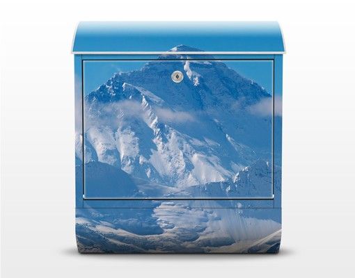 Boite aux lettres bleu Mont Everest