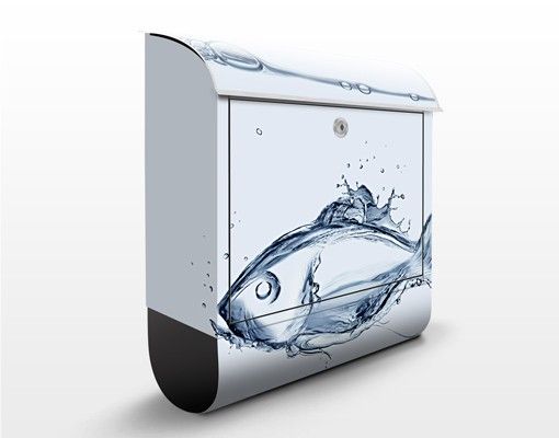 Boite aux lettres animaux Liquid Silver Fish