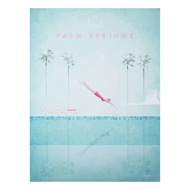 Tableau vintage Poster de voyage - Palm Springs