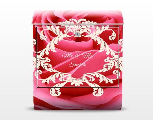 Boites aux lettres personnalisées Lustful Pink Rose