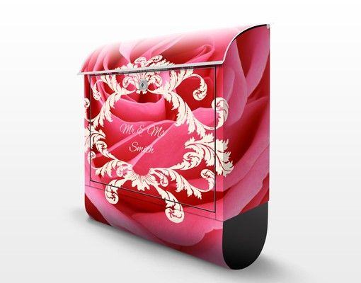 boite aux lettres moderne Lustful Pink Rose