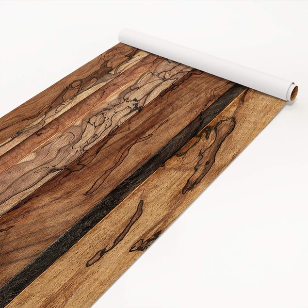Papier adhésif pour meuble - Wooden Wall Flamed