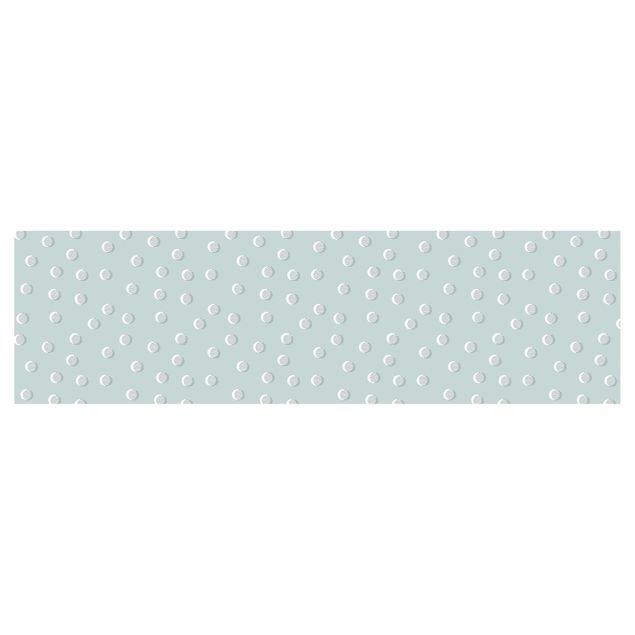 Revêtement mural cuisine - Pattern With Dots And Circles On Bluish Grey