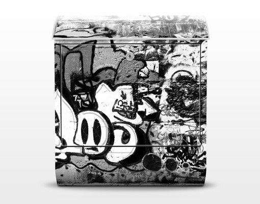 Boite a lettre grise Art du graffiti