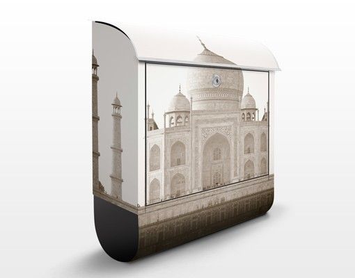 Boite aux lettres beige 1 porte Taj Mahal