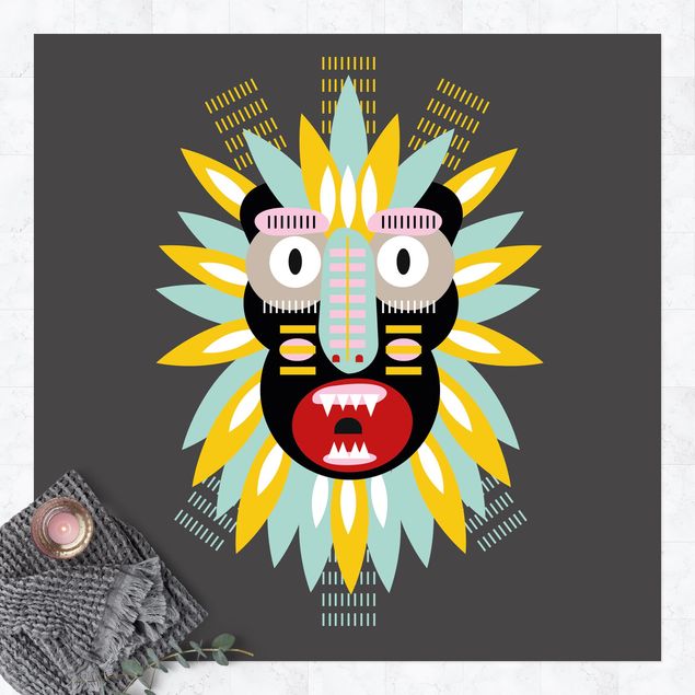 tapis extérieur Collage masque ethnique - King Kong