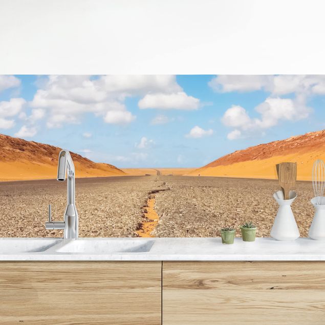 Déco murale cuisine Route du désert