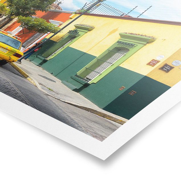Posters villes Rue mexicaine colorée