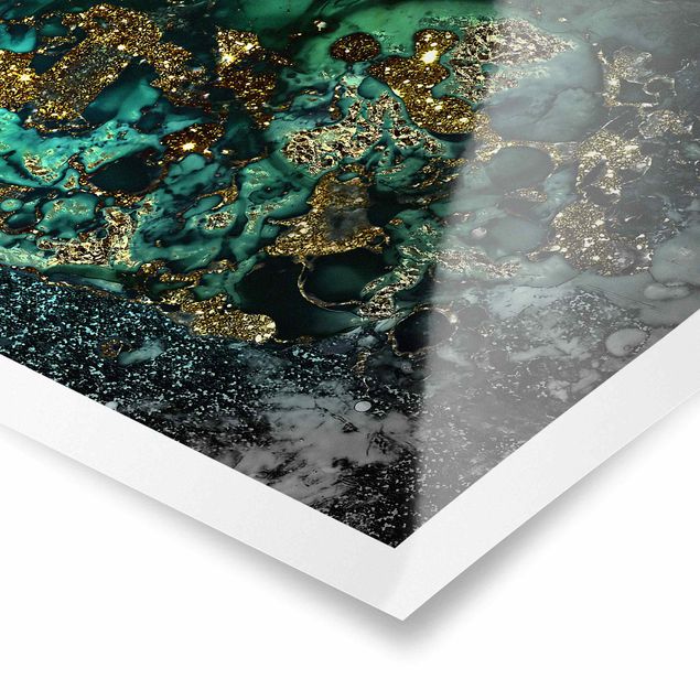 Tableaux abstraits Iles de la Mer Dorée Abstraites