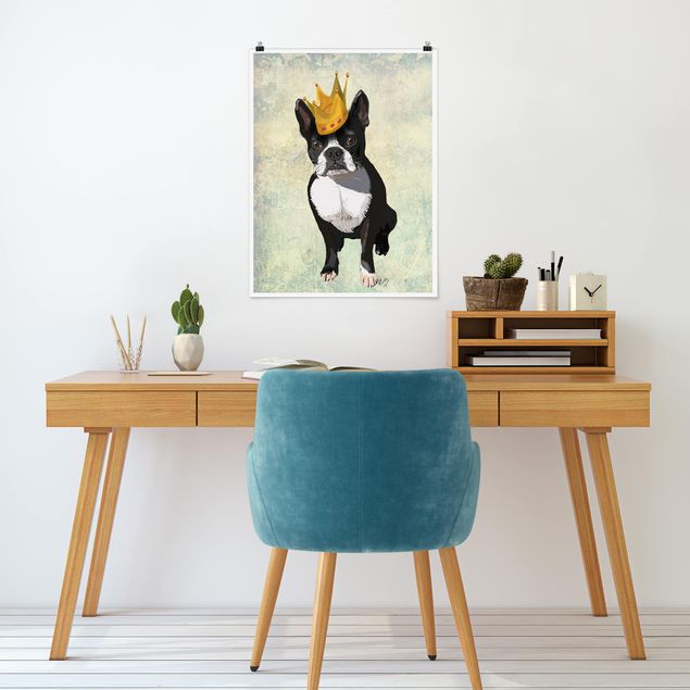 Tableau moderne Portrait d'animal - Roi des Terriers