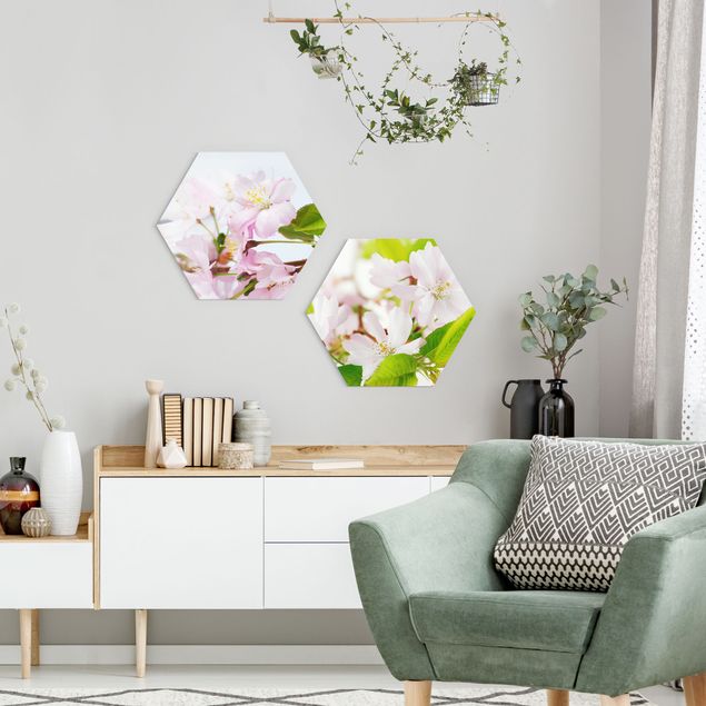 Tableaux forex Cerise ornementale avec des fleurs