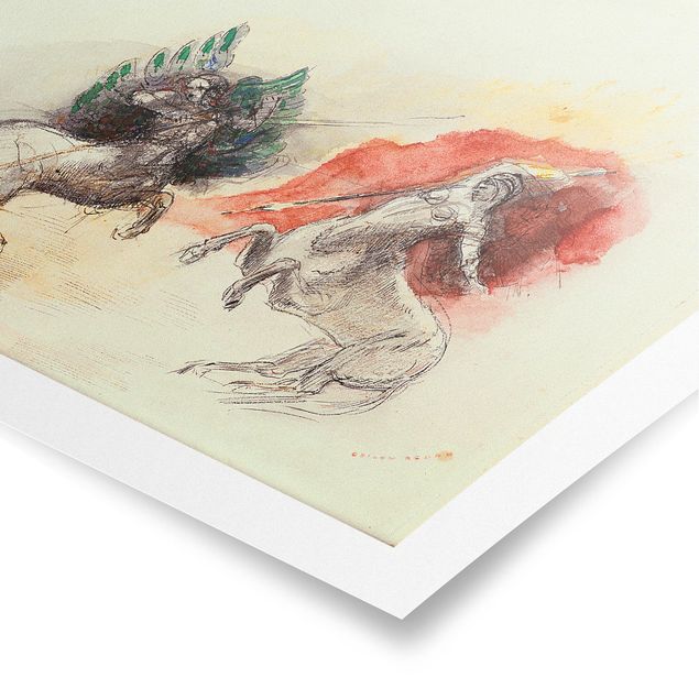 Posters animaux Odilon Redon - Bataille des Centaures
