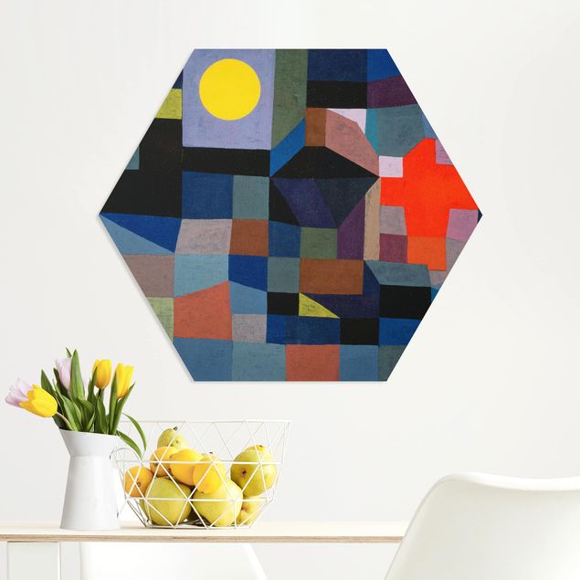 Tableaux Artistiques Paul Klee - Feu à la pleine lune