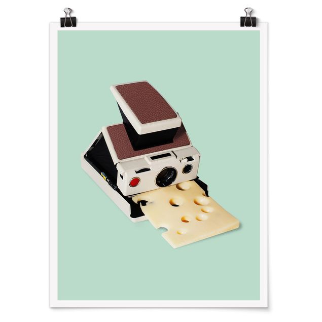 Poster reproduction tableau Camera avec Fromage