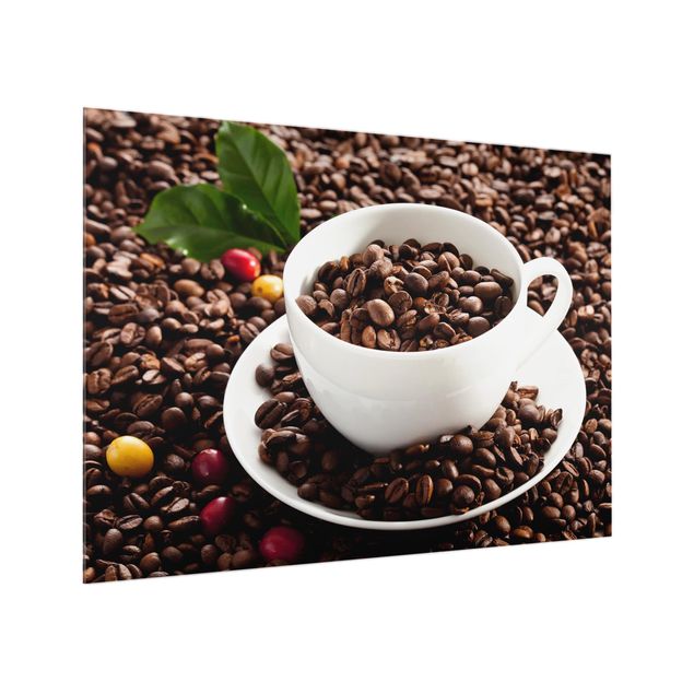 Fond de hotte - Coffee Cup With Roasted Coffee Beans