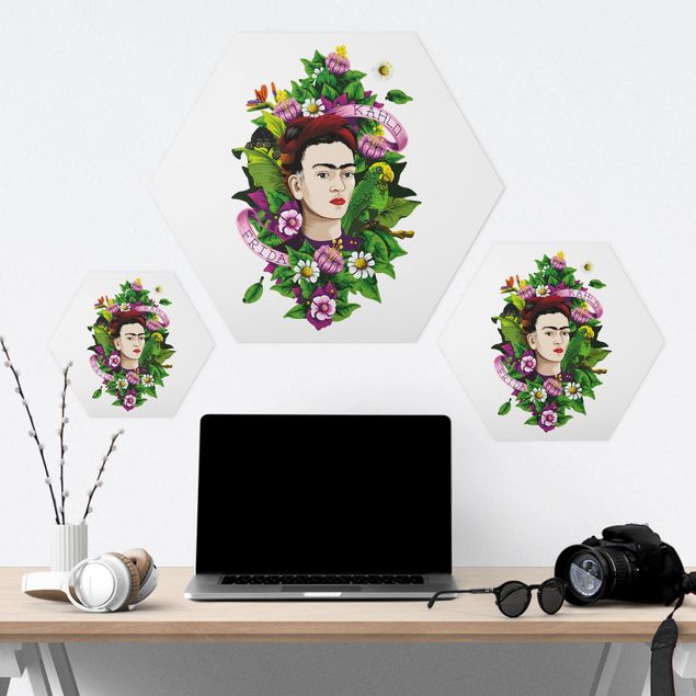Tableau hexagonal Frida Kahlo - Frida