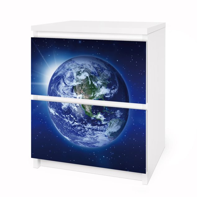 Papier adhésif pour meuble IKEA - Malm commode 2x tiroirs - Mother Earth